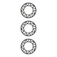 thumbnail image 2 of Maytalsory 1/2/3/5 Durable Crank set For Bicycles Guaranteed Compatibility And Improved Performance Alloy Bicycles Crank Bike Crank set 50T black 3PCS, 2 of 6