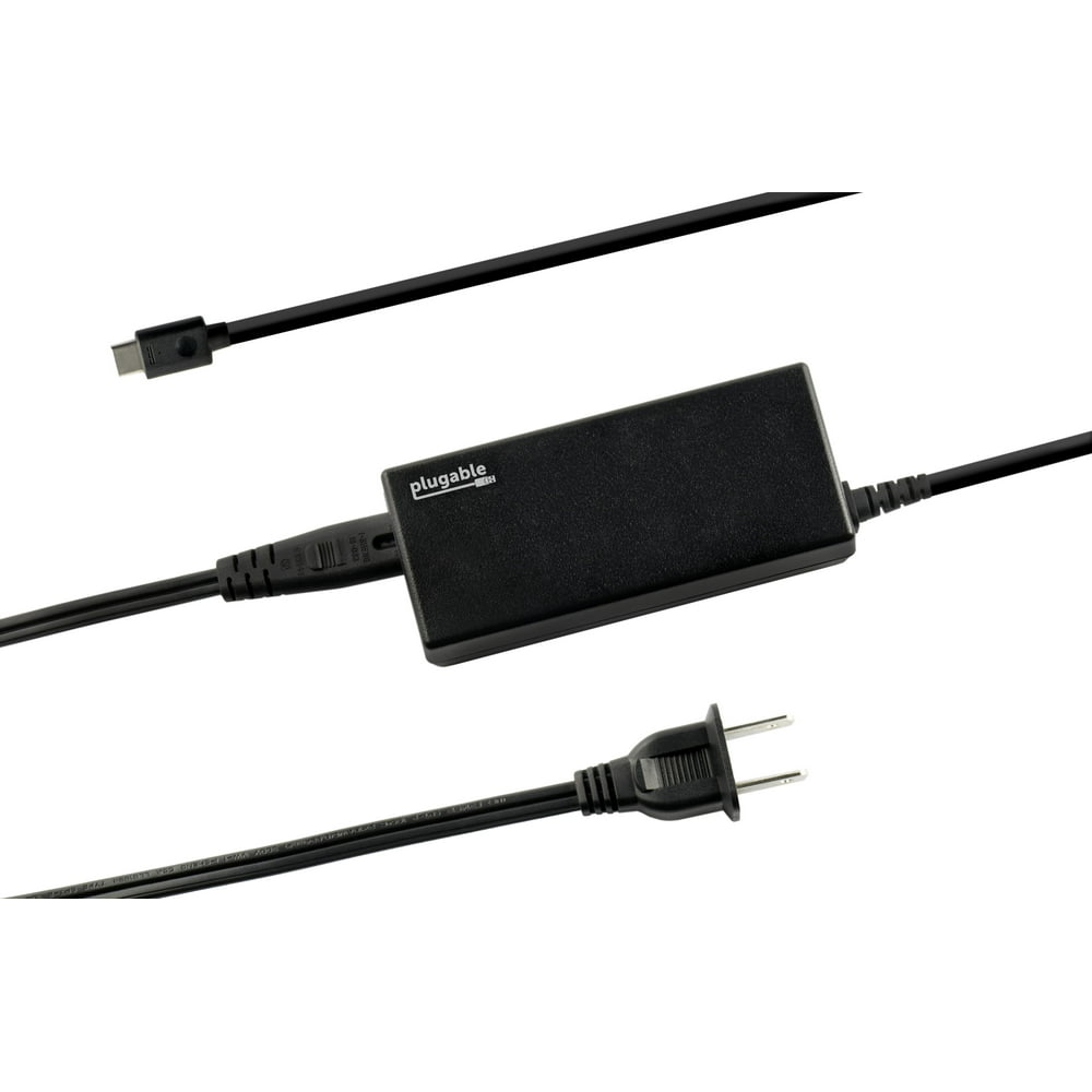 Plugable USB C Laptop Charger UL & CE Certified 60W PD Power Adapter