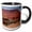 Black/White, variant on 3drose, Sorrel River Ranch, Moab, Utah, Us - Us45 Rsc0028 - Roddy Scheer, 11oz Two-tone Green Mug