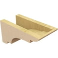 thumbnail image 5 of 5"W x 10"D x 5"H Wide New Brighton Rough Cedar Woodgrain TimberThane Corbel, Primed Tan, 5 of 6