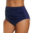 Baocc High Waisted Bikini Women High Waist Ruched Bikini Bottoms Tummy