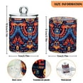 thumbnail image 5 of Yayeee 2 Pack Qtip Holder Bathroom Cotton Swab Canister with Lid Clear Dispenser Set, Blue Abstract Eagle, 5 of 6