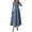 Dusty Blue, variant on PRETTYGARDEN Women's Fall Long Sleeve Midi Dress Casual Elegant Ruffle Flowy A Line Swing Cocktail Party Dresse