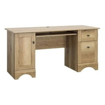 Maklaine Traditional Engineered Wood Computer Desk in Timber Oak Finish