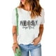 thumbnail image 3 of ABPHQTO Camiseta blanca de manga corta con estampado gráfico PERFECTAMENTE imperfecto para mujer, 3 of 5