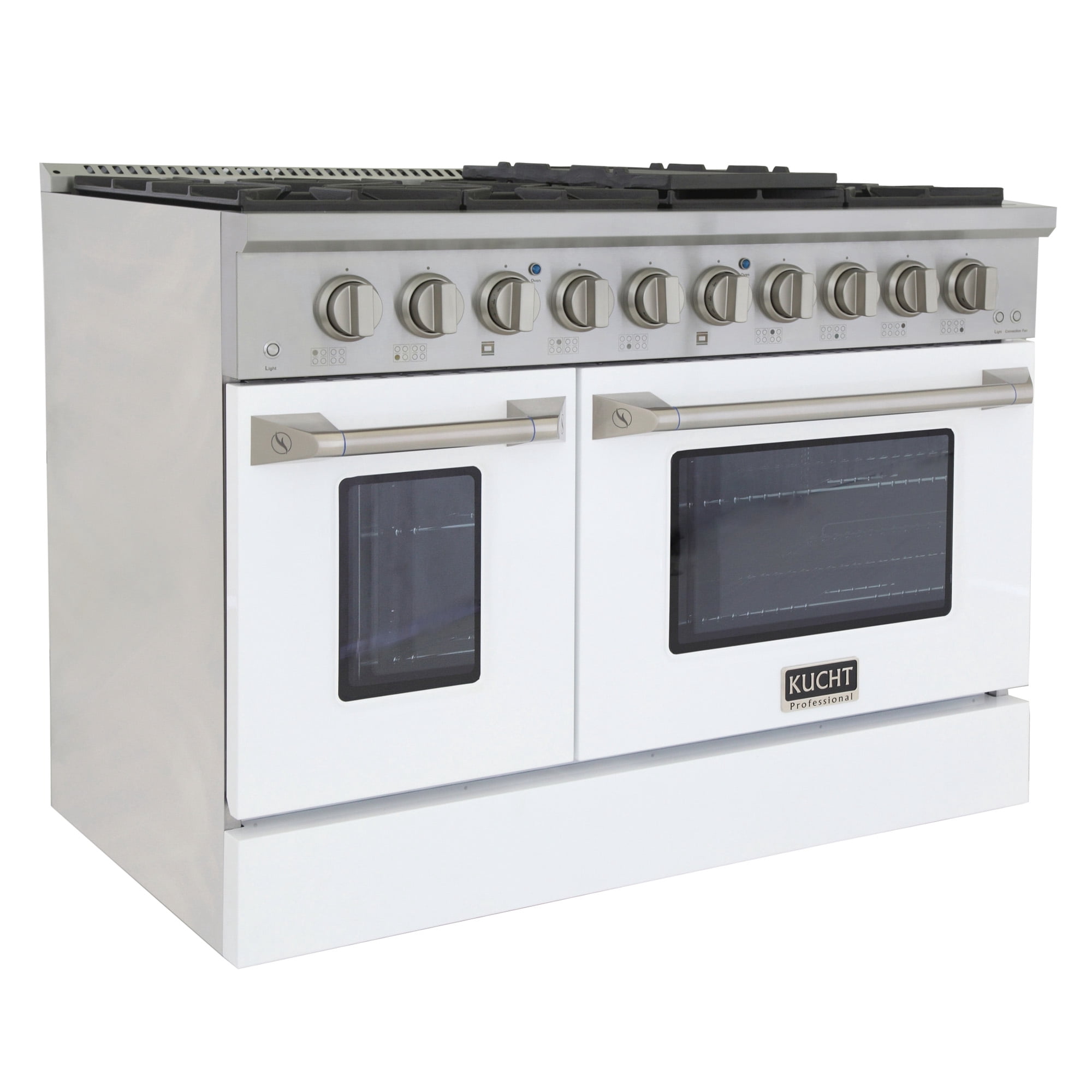 48 in. 6.7 cu. ft. Dual Fuel Range for Natural Gas in White