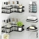 thumbnail image 1 of Organizador de Ducha de Esquina 5 Piezas Sin Taladro - Estante de Baño Inoxidable con Adhesivos Ultra Fuertes, Gran Capacidad para Baño/Cocina (Negro), 1 of 4