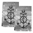 thumbnail image 2 of Nautical Anchor Kitchen Towels Set of 2, Rudder Stars Retro Black Grey Wooden Grain Absorbent Dish Towels for Kitchen, Microfiber Hand Towel, Quick Drying Tea Towel for Cleaning Decorative Dishcloths, 2 of 7