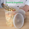 thumbnail image 7 of Amozife 8 oz Clear Plastic Deli Food Storage Containers with Lids, BPA-Free, Stackable, 48 Count, 7 of 7