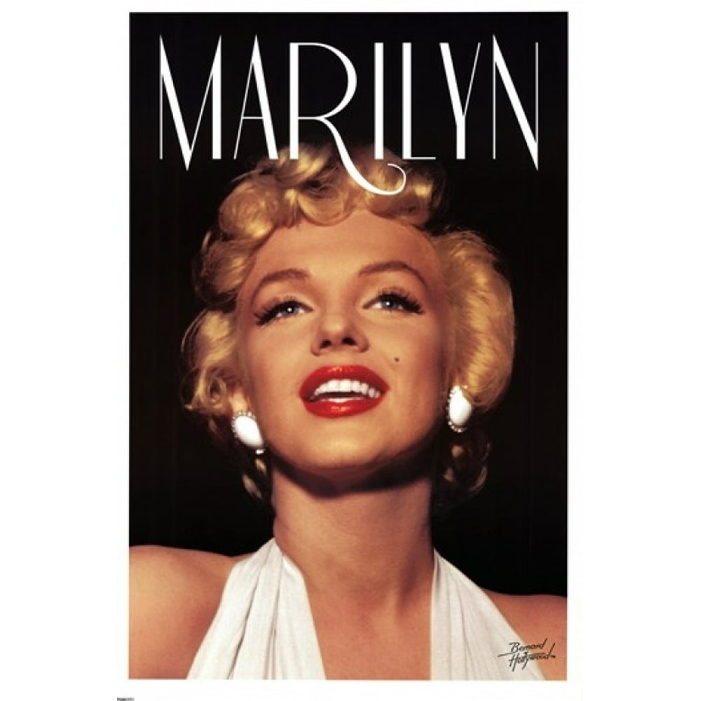 Marilyn Monroe Head Shot Laminated Poster By Bernard Hollywood 24 X 36 