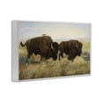 thumbnail image 3 of Stupell Industries Bison Duo with Perched Bird Animals Painting White Framed Art Print Wall Art, 18 x 12, 3 of 8