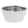 thumbnail image 2 of HUBERT® Serving Bowl White With Stainless Steel Insert Melamine - 9 1/4" Dia x 4 1/4" D, 2 of 3