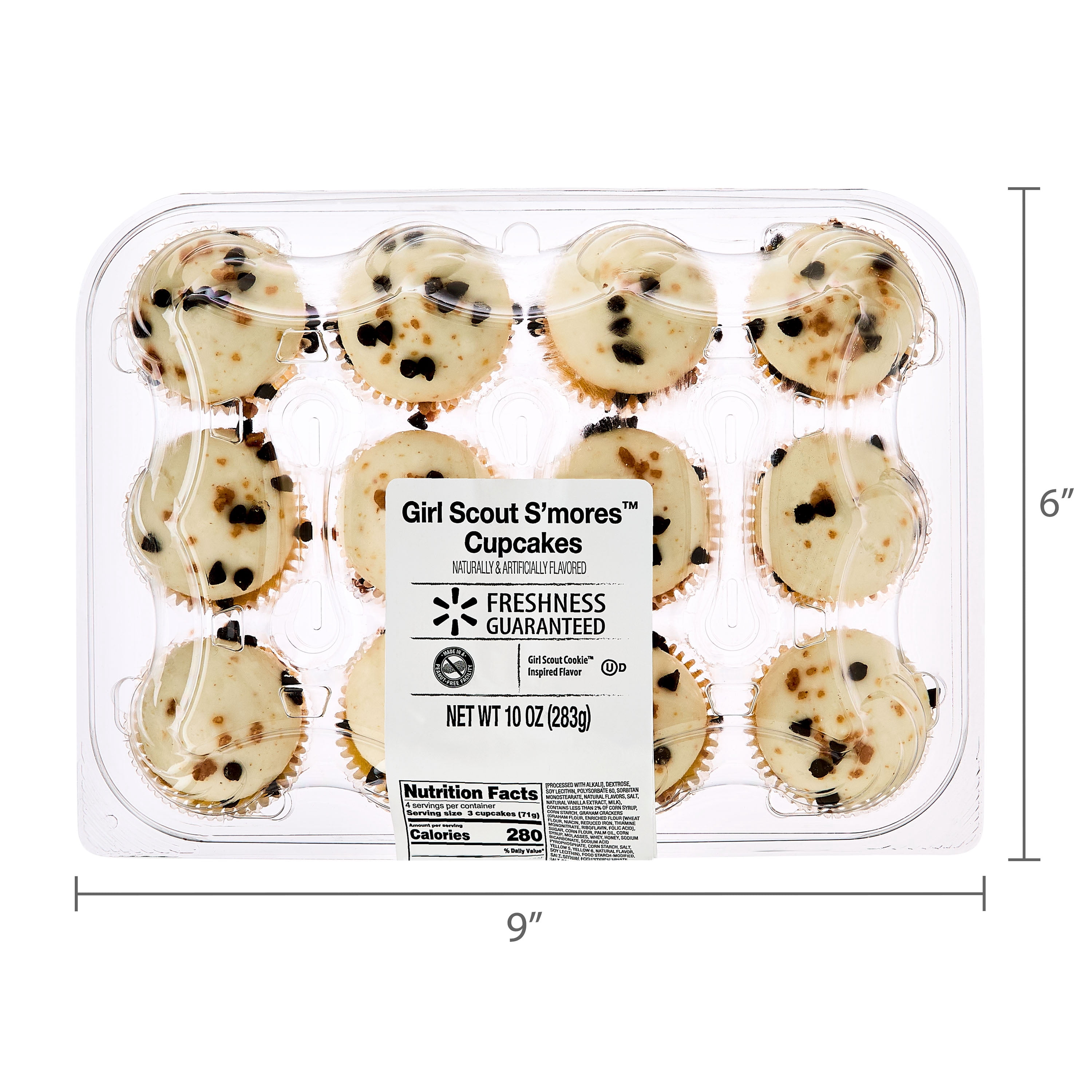 Freshness Guaranteed Girl Scout S'mores Cupcakes, 10 oz, 12 Count