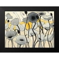 thumbnail image 2 of Novak, Shirley 24x19 Black Modern Framed Museum Art Print Titled - Snow Day Gray Flower, 2 of 5