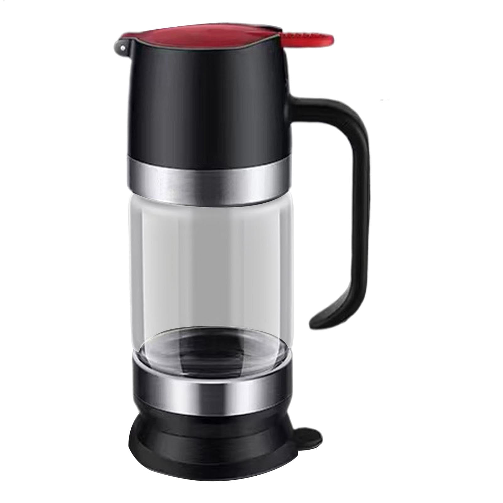 Coffee Honey Dispenser - Glass Syrup Dispenser Jar, Tea Push Honey Container | Convenient Coffee Syrup Dispenser with Handle, Honey Glass Container Maple Syrup Jar Dispenser for Coffee or Tea