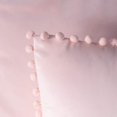 thumbnail image 3 of Ashler Decorative Soft Velvet Throw Pillow Cushion Covers with Pom Poms Particles Solid for Couch Bedroom Car, Light Pink, 12 X 20 ,Packs of 2, 3 of 6
