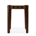 thumbnail image 3 of Butler Specialty Company Kerry Leather Woven Stool - Brown, 3 of 6