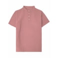 thumbnail image 2 of Men's Henley Shirts Short Sleeve Moisture Wicking Quick Dry Casual Waffle Golf Tops Solid Color Summer Tshirts (2XL, Pink), 2 of 7