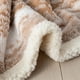 thumbnail image 5 of Manta reversible de vellón Sherpa, cálida y acogedora, de piel sintética, lavable a máquina, perfecta para sofá cama, suave y esponjosa, adecuada para niños, ancianos y mascotas, 70 x 100 cm, marrón, 5 of 6