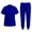 #02-Royal Blue, variant on YNGKMEA Scrubs for Women Plus Size Medical Uniforms Stretchy V Neck Scrub Pants and Tops Scrubs Nursing Top Clothing Set for Women Royal Blue XL