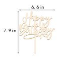 thumbnail image 2 of Decoración para tartas, madera de Kaonela, para fiesta de feliz cumpleaños, 2 of 8