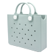thumbnail image 1 of Bolso de hombro de de cuero , bolso de mano, bolso de mano, bolso de alamito para mujer, bolso de playa informal, impermeable, bolso de alamito de moda con agujeros, 1 of 6