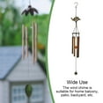 thumbnail image 3 of Wosthever Carillón de viento Adornos para habitaciones al aire libre Balcón Colgante Prop Tubos de metal Adorno colgante Decoración del hogar Patrón de Jardín y Patio patrón de pavo real Wosthever HA061445-02, 3 of 6