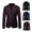 Wine, variant on Men Spring Chinese Style Autumn Casual Suits Coat Large Size Blazers Male Fashion Suits Coat Black