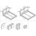 thumbnail image 3 of Milan Edinburgh 23.8" 2-Drawer Modern Wood Nightstand in White, 3 of 3