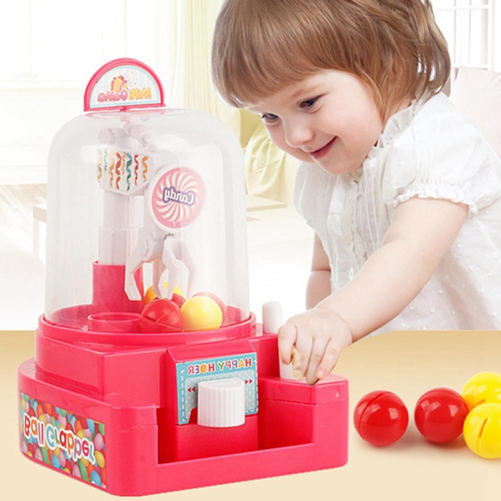 Creative Electronic Alarm Clock Mini Candy Grabber Toy Ball Machine For Kids 