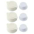 thumbnail image 1 of LEFU for Above-Ground Pool Replacement Parts Set - Exhaust Valve Cap & Drain Plug With Washer for Pools 42\" and Above - Compatible with for Part No. 10043 & 10044 - White (3 Sets), 1 of 10