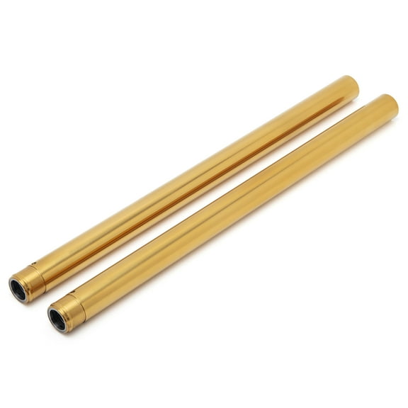 Tarazon 39mm Chrome Gold Fork Tubes For Harley Sportster XL883L Superlow XL1200C Custom