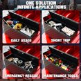 thumbnail image 6 of InTimesAuto All Metal Swing Truck Bed Tool Box for 1999-2016 Ford F-250 F-350 Super Duty Driver Side, Rotatable Aluminum Storage Case Toolbox with Keyless Combination Lock for Off-Road Enthusiasts., 6 of 7