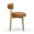 thumbnail image 4 of Nikita Saddle Brown Performance Vegan Leather Dining Chair, 4 of 6