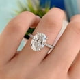 thumbnail image 4 of solitaire jewels 4.25CT Oval Moissanite Solitaire Engagement Ring For Women, 14K Yellow Gold, 4 of 5