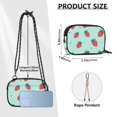 thumbnail image 4 of FORMRS Mini Crossbody Bag for Women Adjustable Shoulder Rope Travel Casual Phone Purse, Green Strawberry, 4 of 7