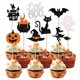 thumbnail image 3 of Paquete de 36 Adornos Brillantes para Cupcakes de Halloween, Decoraciones para Tartas, para Fiestas de Cumpleaños Infantiles y Baby Showers con Temática de Halloween., 3 of 7