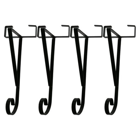 

4 x Hanging Basket Brackets 11 in for Concrete Posts Supports Easy Fill Baskets Sturdy Durable Rust-Proof-No Drilling