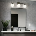 thumbnail image 5 of 55172BKCPZ Kichler Lighting Benno - 15W 3 LED Bath Vanity In Industrial Style-8.75 Inches Tall and 24.5 Inches Wide-Black/Champagne Bronze Finish, 5 of 8