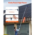 thumbnail image 4 of KFFKFF Water Fed Pole Kit, 20FT Solar Panel Maintenance Rod with Telescopic Grip, 180掳 Swiveling Brush Top & 65.6FT Tubing, Domestic & Exterior Window Washing Equipment, 4 of 9