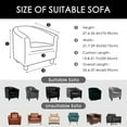 thumbnail image 3 of Elastic Velvet Club Bath Tub Armchair Covers Stretch Soft Single Sofa Chair Slipcover Bar Counter With Seat Cover, 3 of 7