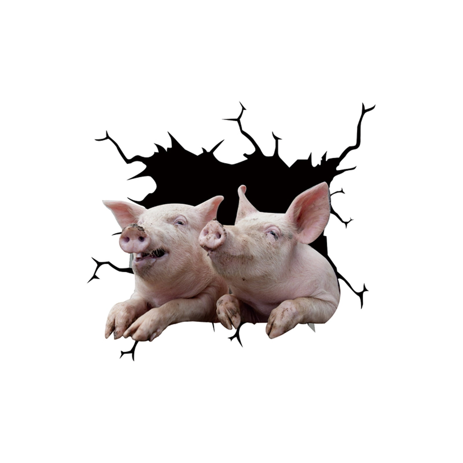 PIG Vinyl Decal Sticker Car Window Wall Bumper Sow Swine Farm Animal Funny Pet 