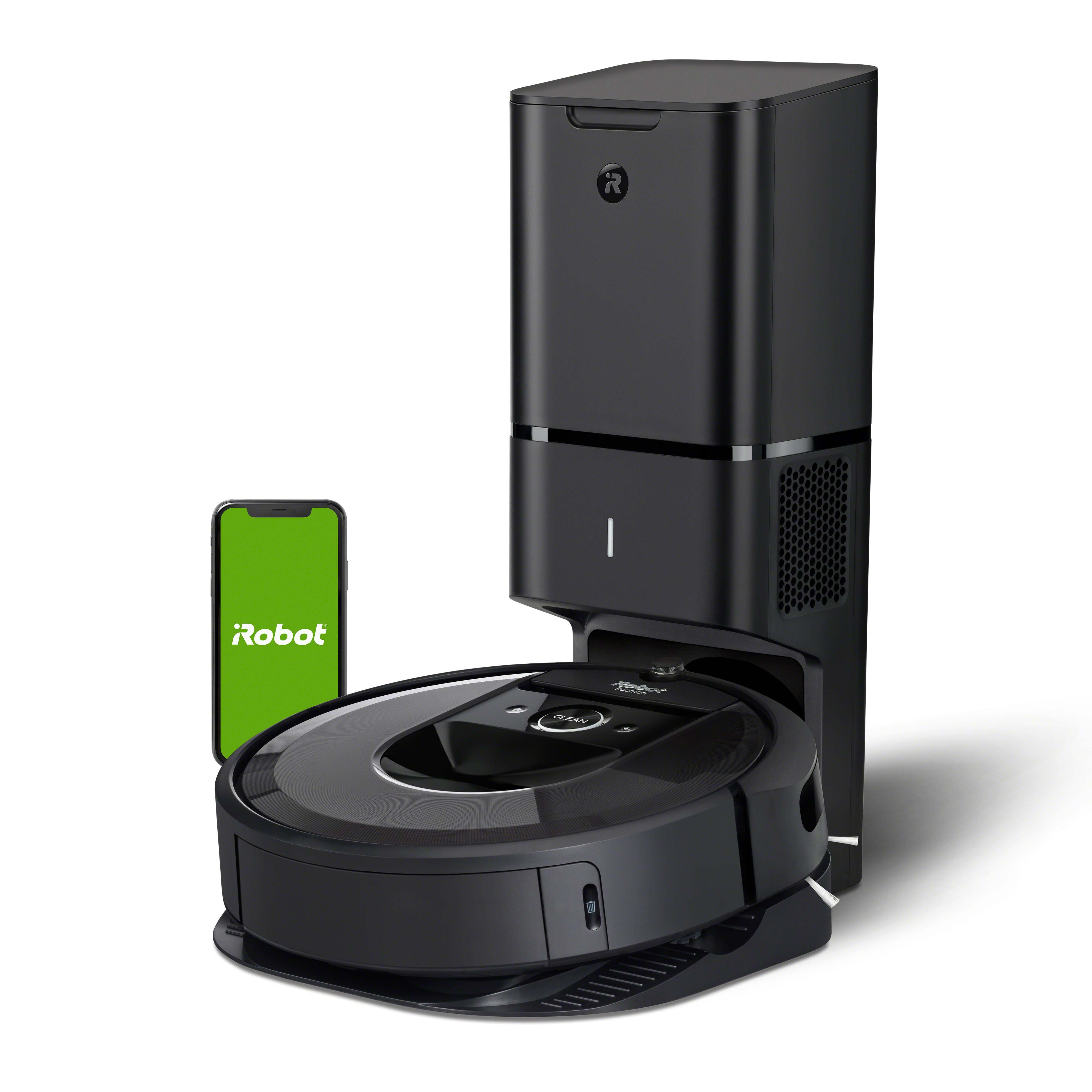 iRobot Roomba® i7+ (7550) Wi-Fi® Connected Self-Emptying Robot Vacuum, Smart Works with Google for Pet Hair, Hard Floors - Walmart.com