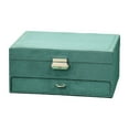 thumbnail image 1 of Caja de Joyería Zulema Franela con Organizador de Soporte 8 Ganchos, 1 of 8
