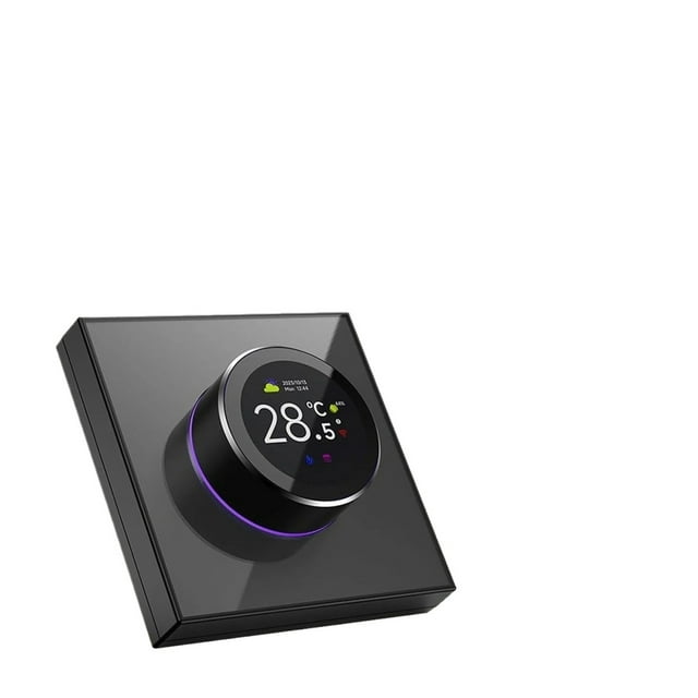 Smart Knob Thermostat Accurate 1.32in Screen 95~240VAC Intuitive Water Heating Digital Thermostat ,High Compatibility