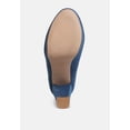 thumbnail image 5 of Kostur Denim Block Heel Pumps, 5 of 5