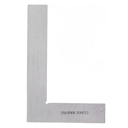 

90 Degree Ruler Metal L Shape Square Right Angle Measuring Tool for Machinist Woodworking 150x100mm