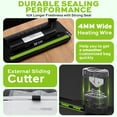 thumbnail image 5 of 80Kpa Food Vacuum Sealer Machine, Wet and Dry Food Storage, Built-In Cutter with 12 Vacuum Bags, Easy to Clean, Compact Design, 5 of 11