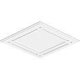 thumbnail image 4 of Ekena Millwork CMP30X20DD 20 x 30 in. Rectangle Diamant Architectural Grade Médaillon de Plafond Contemporain PVC, 4 of 4