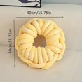 thumbnail image 2 of (Big red)Creative ringshaped knotted pillow Personalized ring donut pillow, 2 of 5